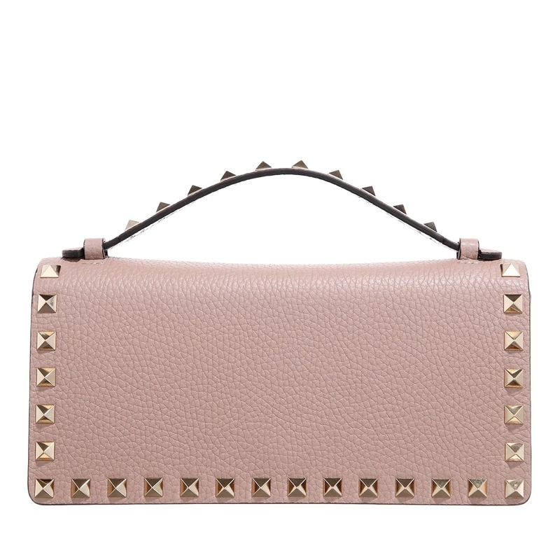 Valentino Garavani Wallet On A Chain Wallet with Strap Rockstud Poudre