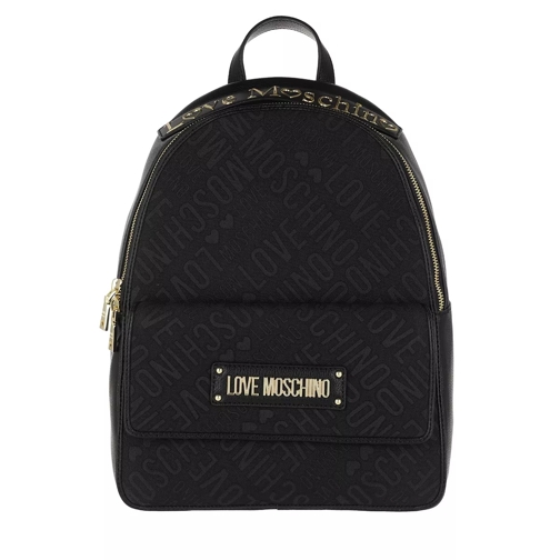 Love Moschino Borsa Jacquard Backpack Nero Sac à dos