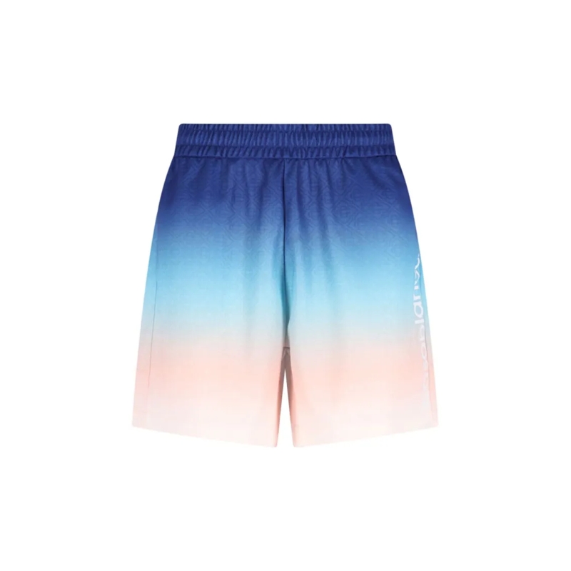Casablanca Short décontracté Gradient Monogram Shorts With Elasticized Waistban Multicolor