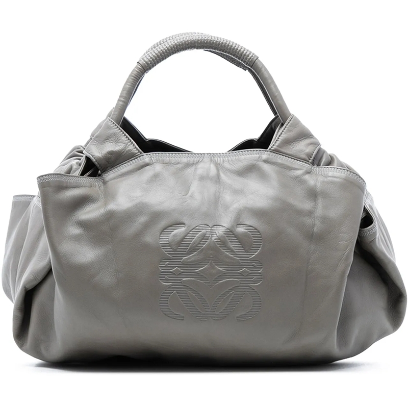 Loewe Schultertasche Nappa Aire grau