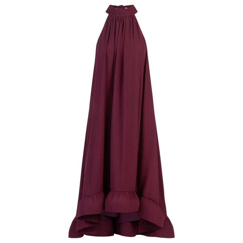 Apart Abendkleid Chiffonkleid dunkles violett