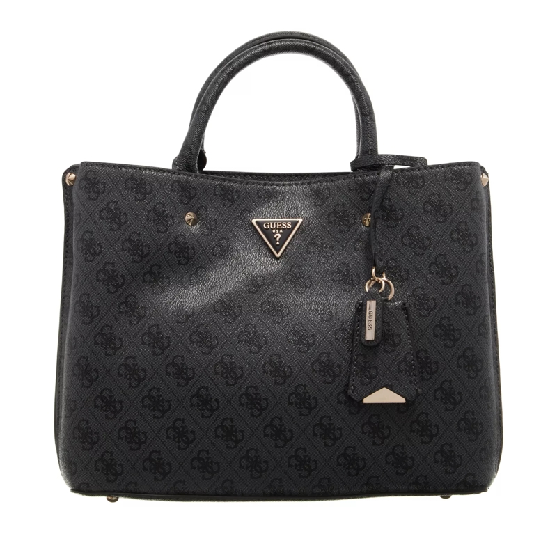 Guess Tote Meridian Girlfriend Satchel Coal Logo