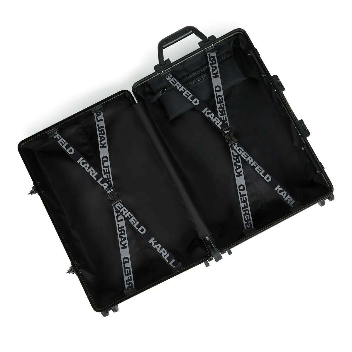 Thumbnail - Karl Lagerfeld Weekender - K/Monogram Kanvas Rollenkoffer - Gr. unisize - in Schwarz - für Damen