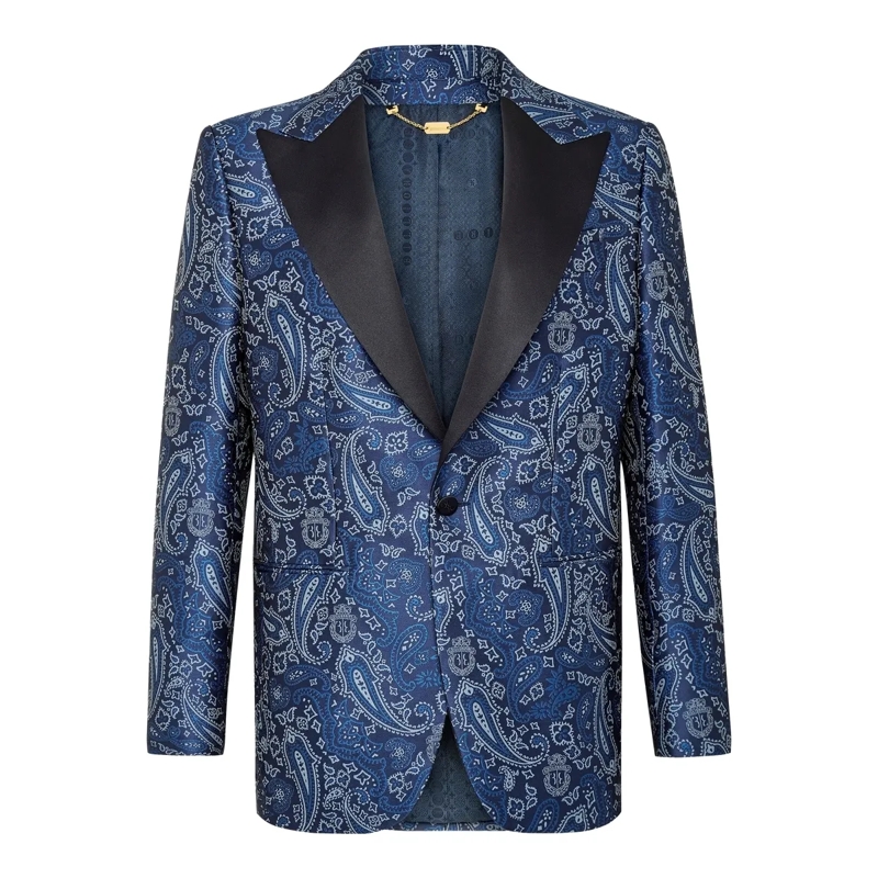 BILLIONAIRE Blazer Blazer Paisley blau