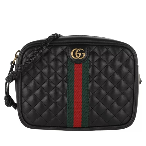 Gucci Shoulder Black Quilted Leather Black Camera Bag