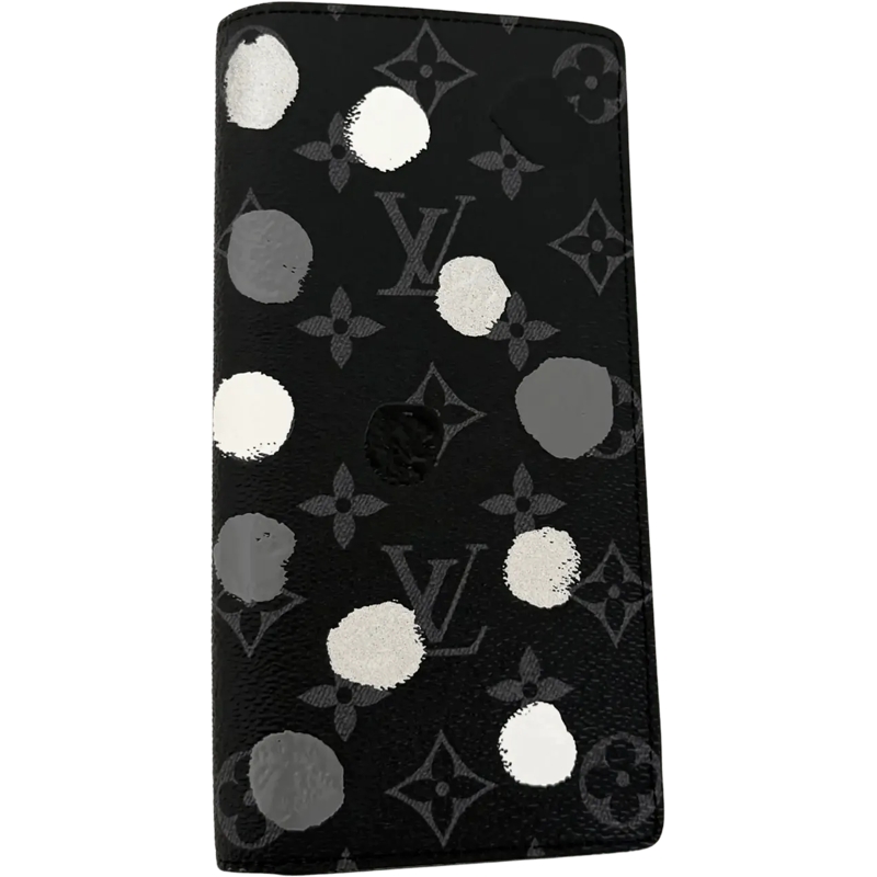 Louis Vuitton Geldbörse Louis Vuitton x Yayoi Kusama Monogram Eclipse Geld schwarz