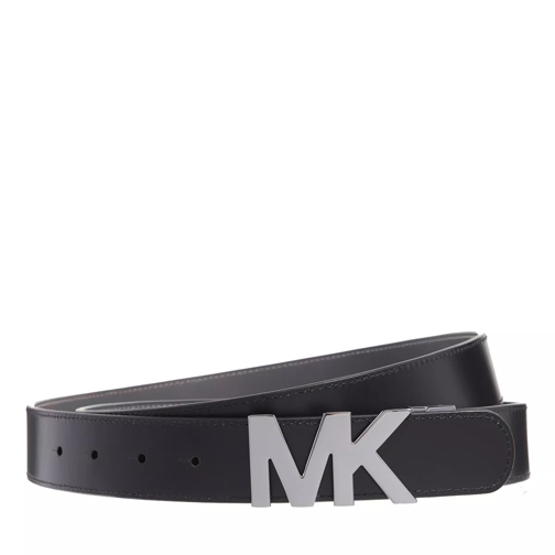 MICHAEL Michael Kors 34Mm Ctfr Mk Buc Belt Black/Greyhoun Cintura in pelle