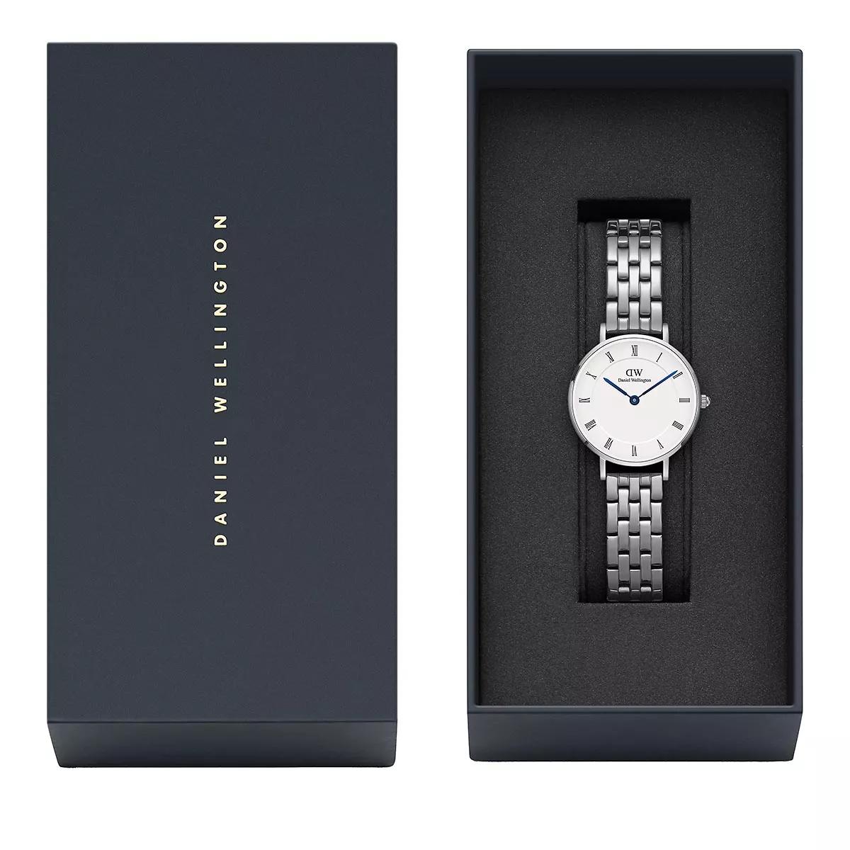 Thumbnail - Daniel Wellington Uhr - Watch DW PETITE Roman Numerals 28 5-LINK S White - Gr. unisize - in Silber - für Damen