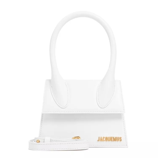 Jacquemus White Leather Moyen Le Chiquito Bag White Borsa a tracolla