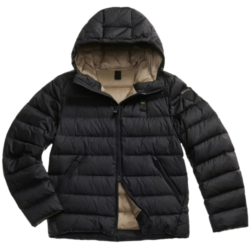 Blauer Daunenjacke Acton Hooded Jacket Black