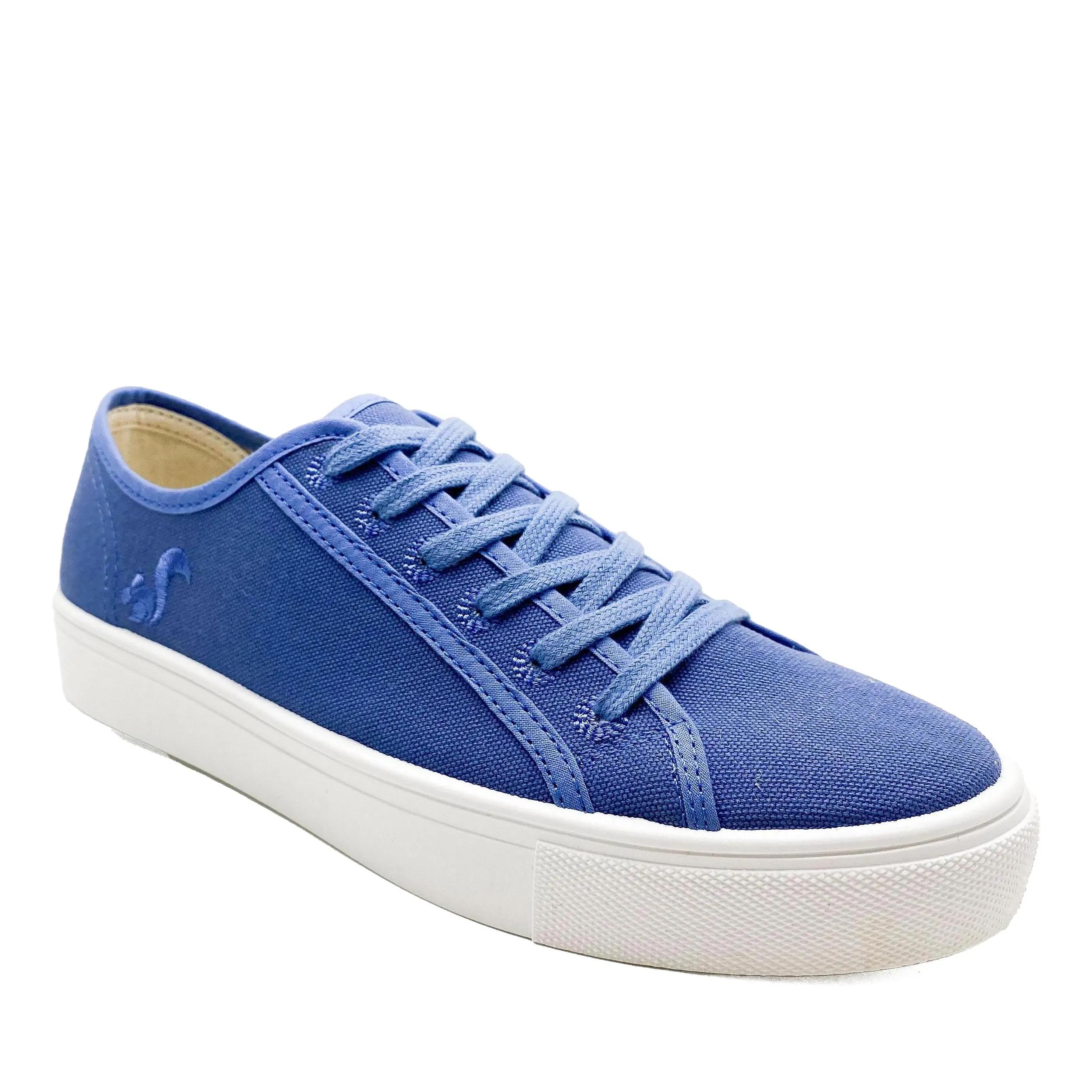 thies Low-Top Sneaker - thies ® Natural Dye Plain Sneaker vegan indigo (W/ - Gr. 36 (EU) - in Blau - für Damen