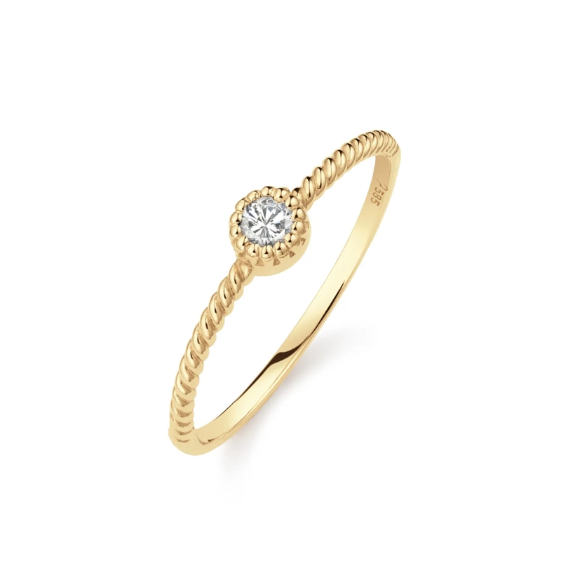 Jackie Gold Bague Grimaldi 585 Gold Ring Gold