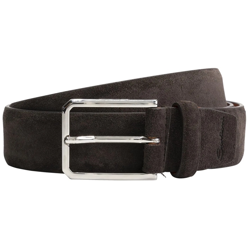 Santoni Ceinture en cuir Suede Riem braun