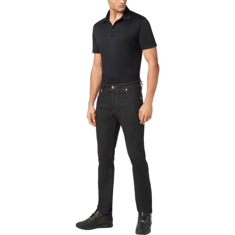 BILLIONAIRE Jeans mit geradem Bein Jeans Gerader Schnitt schwarz(Image 3)