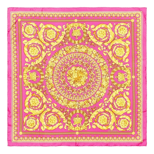 Versace Barocco silk foulard Pink Halsduk