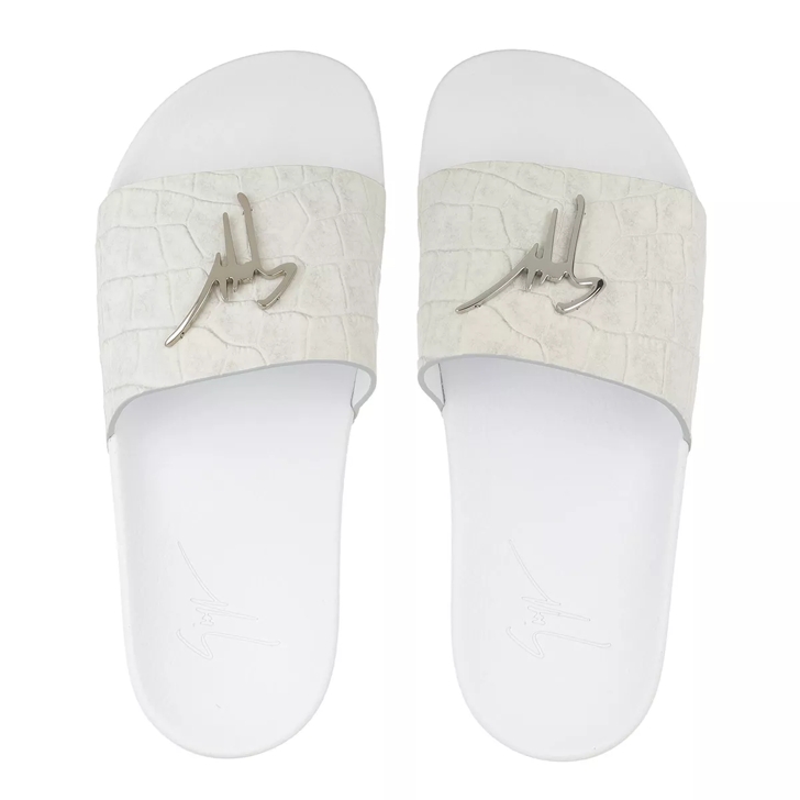 Off hot sale white slipper