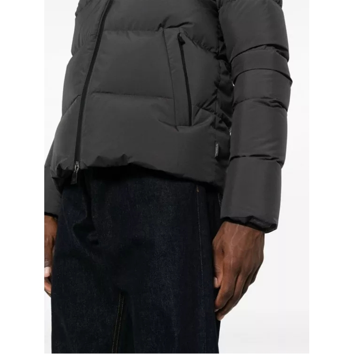 Herno Grey Padded Jacket Grey Vestes en duvet