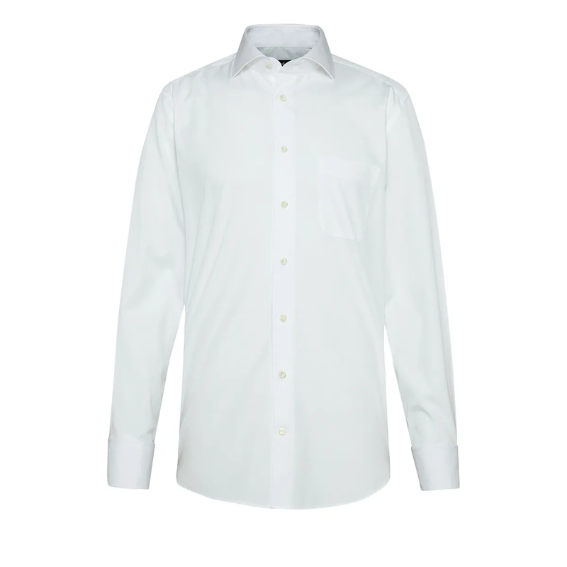 VAN LAACK Hemd Hemd Comfort Fit Uni weiss