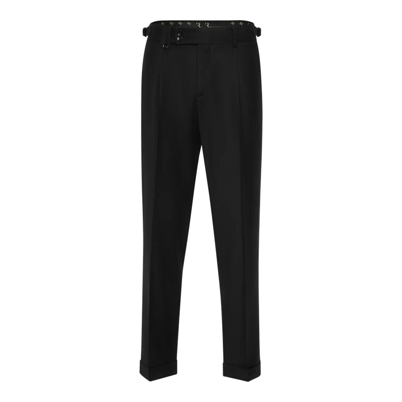 BILLIONAIRE Hose Lange Hose Chinos Fit schwarz