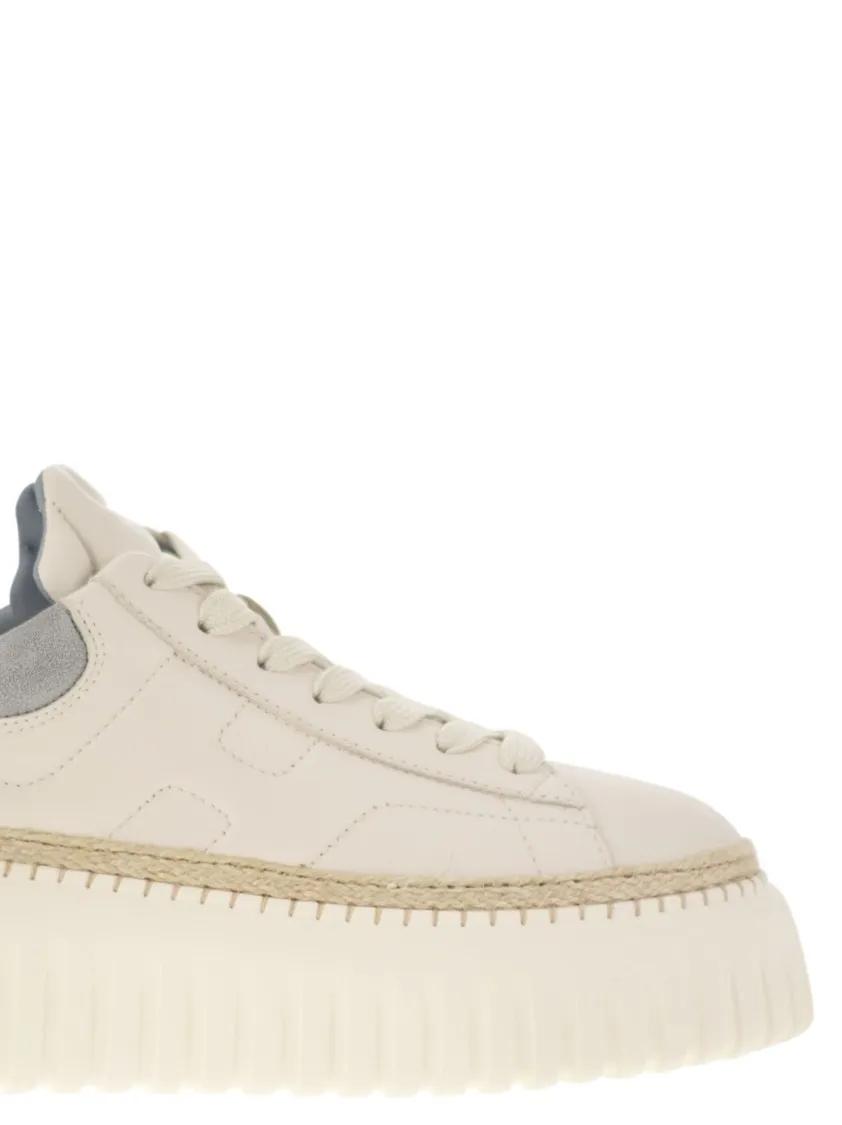 Thumbnail - Hogan Low-Top Sneaker - H-Stripes - Leather Trainers - Gr. 39 (EU) - in Weiß - für Damen