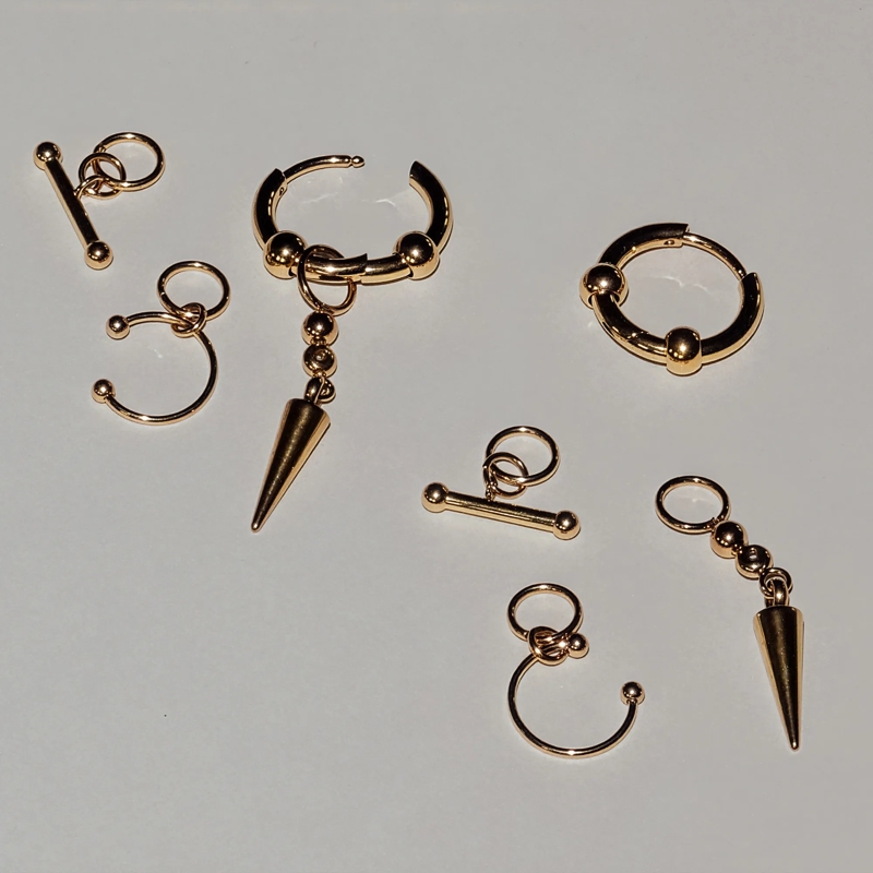 Liebeskind Berlin Ohrstecker Edelstahl Urban Chic gold(Image 5)