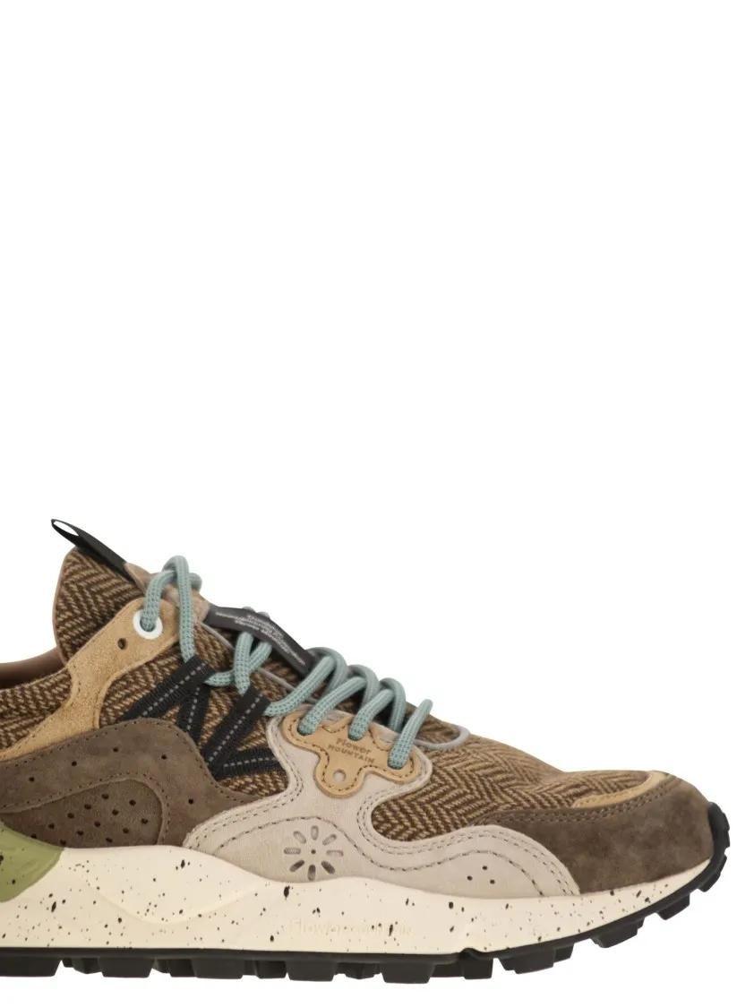 Thumbnail - Flower Mountain Low-Top Sneaker - Yamano 3 - Suede And Fabric Sneakers - Gr. 43 (EU) - in Grau - für Damen