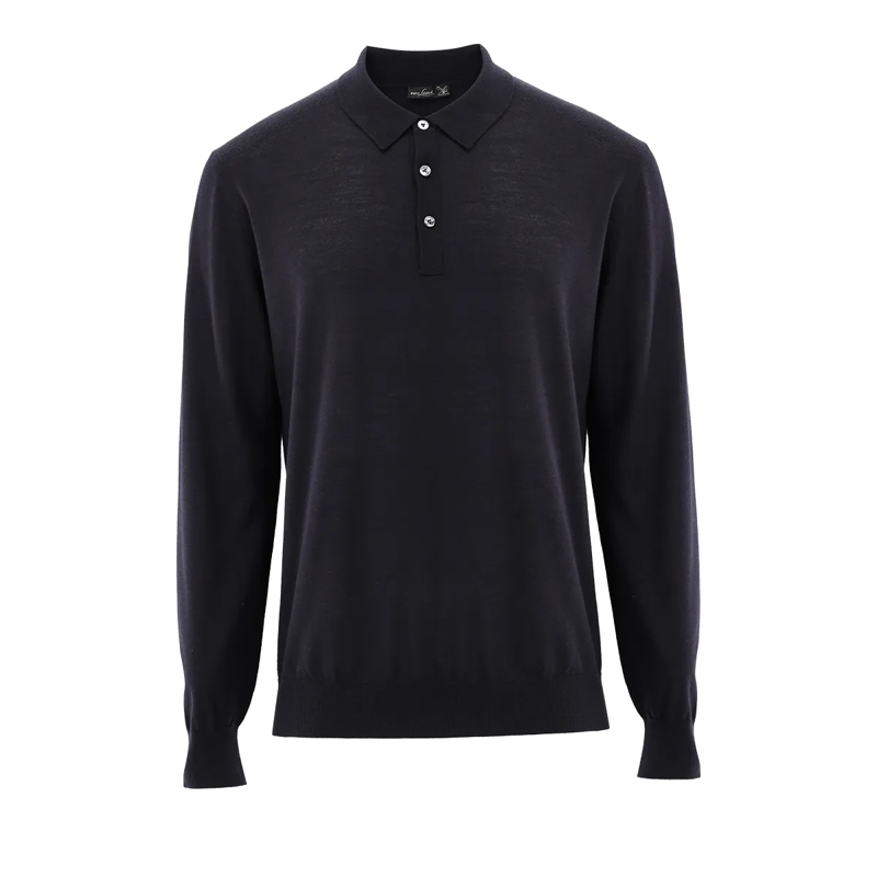 VAN LAACK Bluse Hemd Uni dunkel-blau