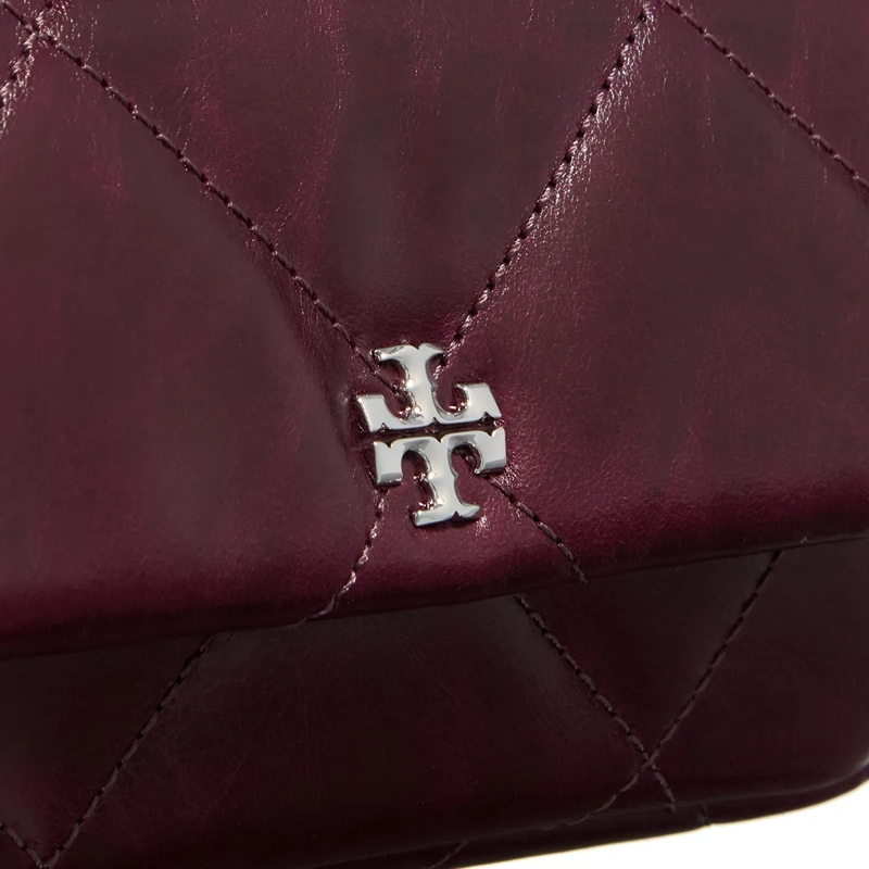Tory Burch Crossbody Bag 'Kira Diamond' Mini Crossbody Bag Burgundy(Image 9)