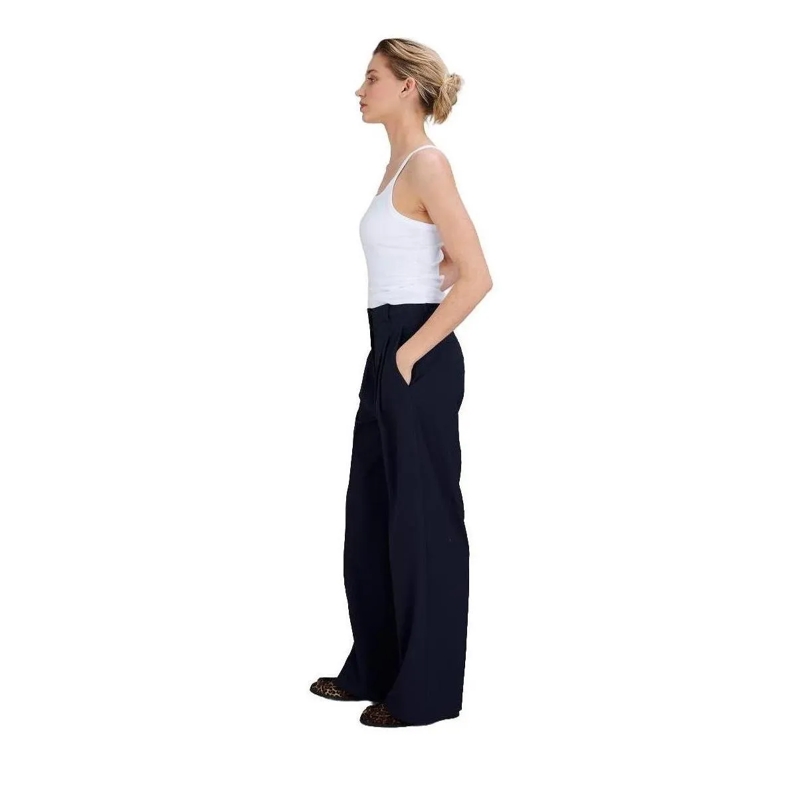 True Religion Hose - Gerades Bein- Buntfalte- Bügelfalte- Unifarbe blau(Image 2)