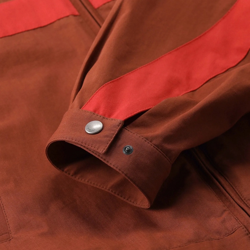 Saint Laurent Übergangsjacke Leichte Jacke mit Stehkragen braun(Image 7)