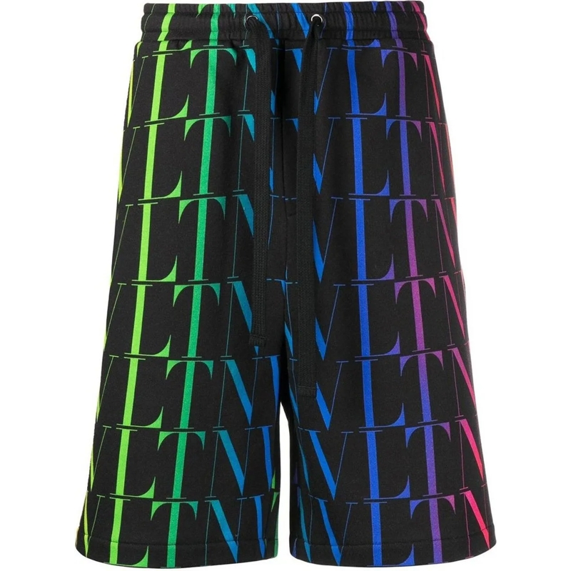 Valentino Garavani Shorts Garavani Vlnt Jersey Bermuda Shorts Black