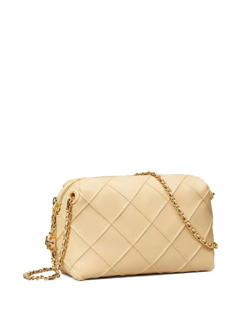 TORY BURCH Hobo bags Sesame Beige Diamond Quilted Shoulder Bag With Gol in beige