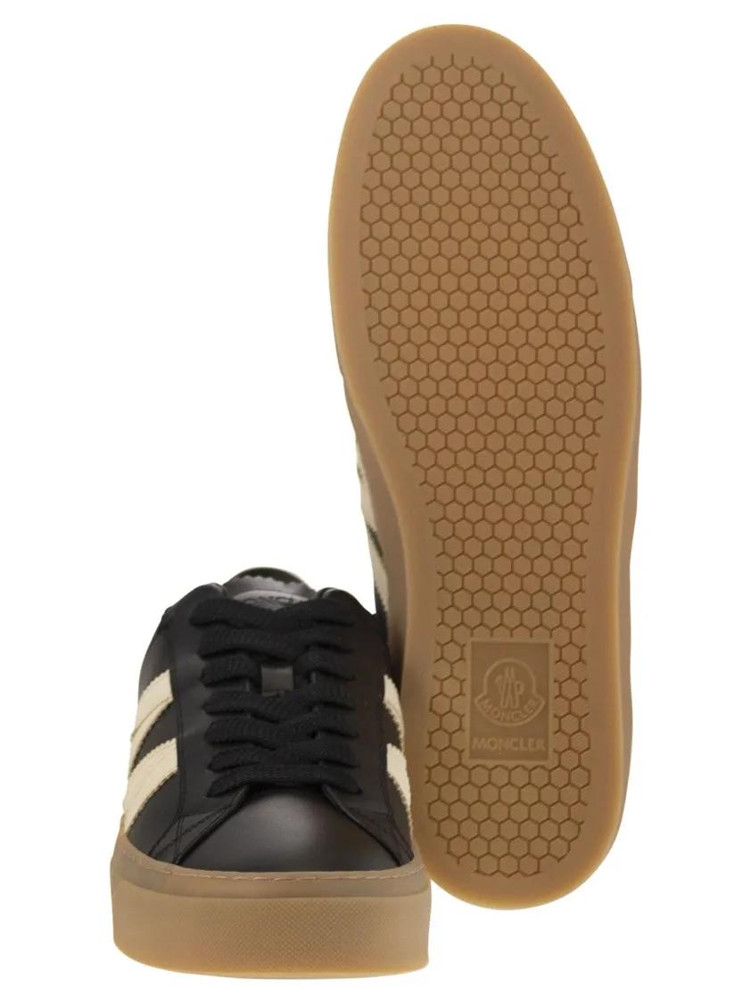 Thumbnail - Moncler Low-Top Sneaker - Monaco2 - Leather And Nubuck Sneakers. - Gr. 40 (EU) - in Grau - für Damen