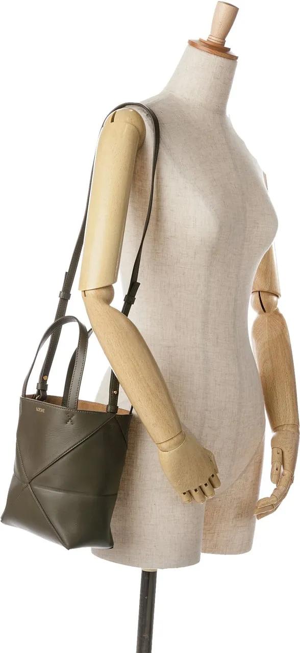 Loewe Hobo bags 2010-2023 Mini Calfskin Puzzle Fold Tote in bruin