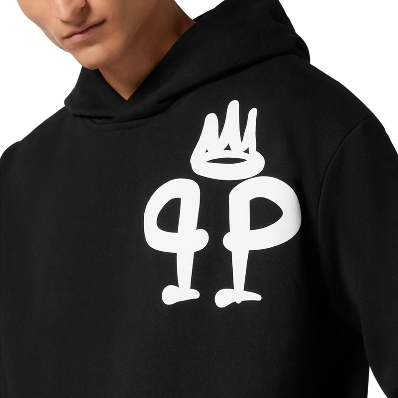 Philipp Plein Top Hoodie King Plein schwarz(Image 5)