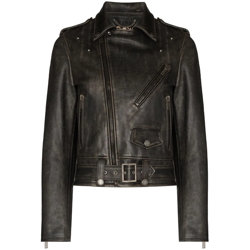 Golden Goose Lederjacke Leather Jacket Black