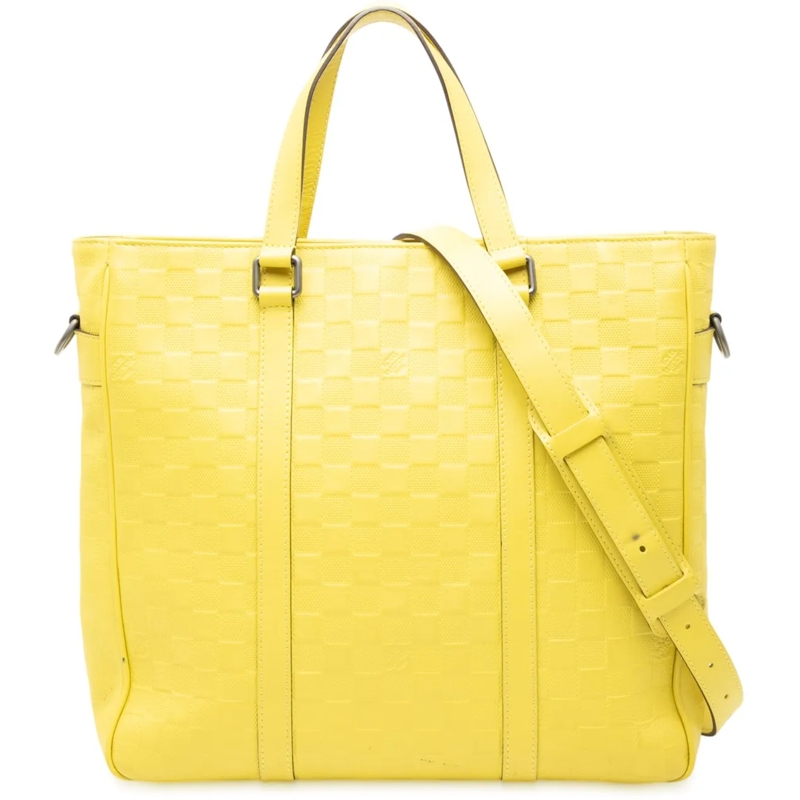 Louis Vuitton Schultertasche Damier Infini Tadao gelb