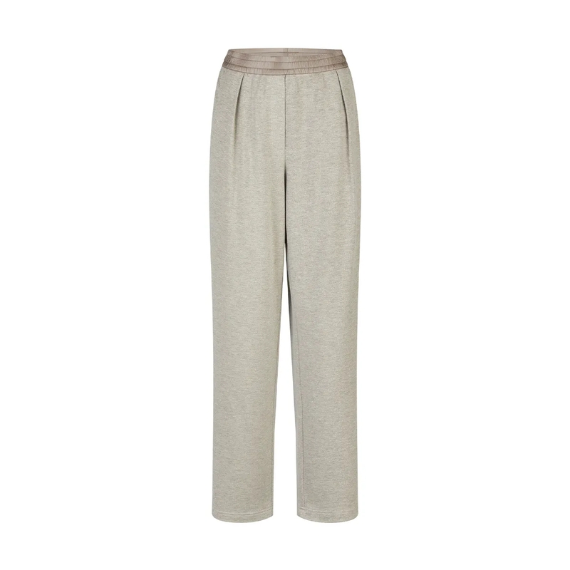 Marc Aurel Stoffhose Hose- Joggerbündchen- Bundfalten- Seitentasche beige