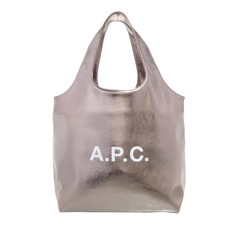 A.P.C. Shopper Tote Ninon Rap Dark Silver