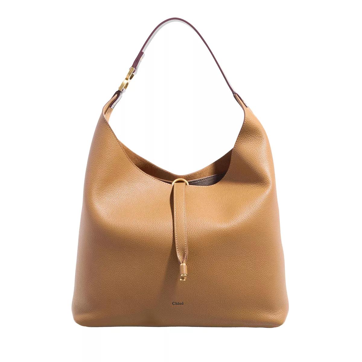 Chloé Hobo Bag - Marcie Handbag - Gr. unisize - in Cognacbraun - für Damen