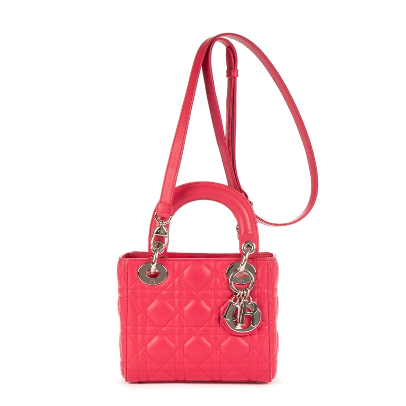 Christian Dior Crossbody Bag Mini Lady Dior Mini fuschsia
