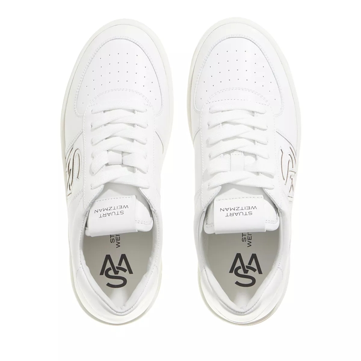 Stuart Weitzman SW COURTSIDE LOGO SNEAKER White Low Top Sneaker