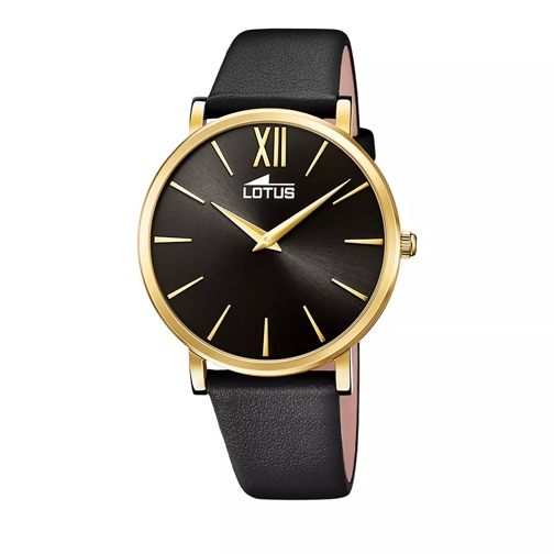 Lotus Smart Casual Stainless Steel Watch Bracelet Black Quartz Watch