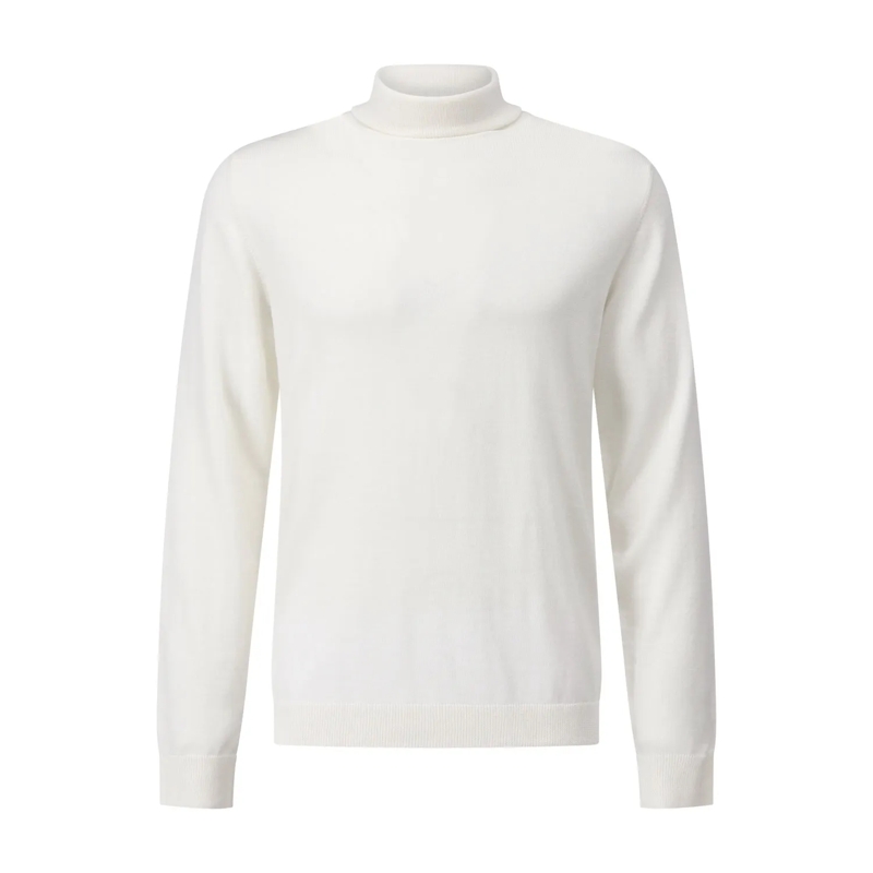 Roberto Collina Pull Rollkragenpullover aus Wolle Creme