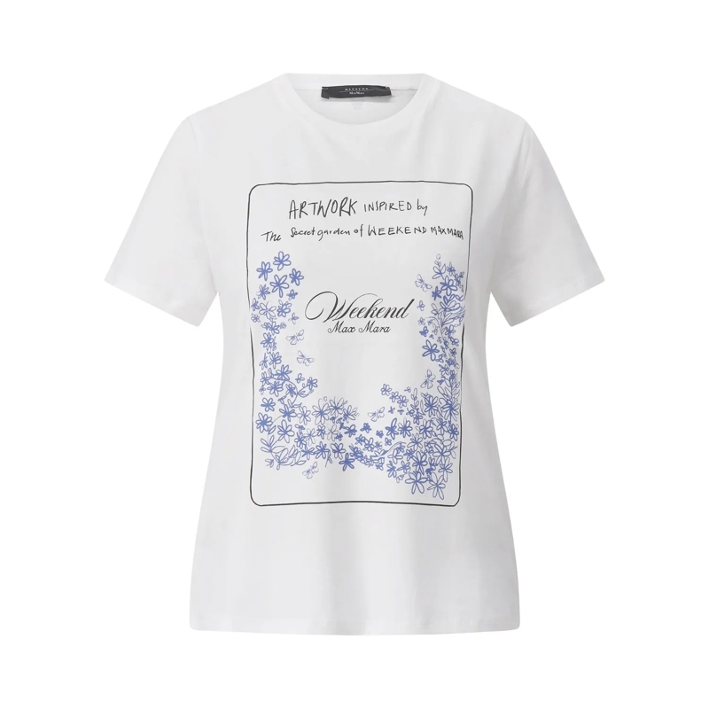 WEEKEND Max Mara T-Shirt T-Shirt Teiera mit Print weiß