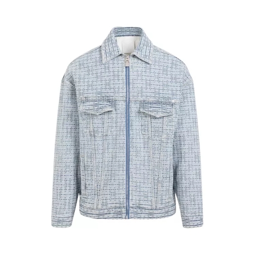 Givenchy Light Blue Cotton Jacket Blue 