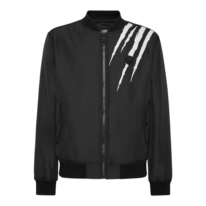 Plein Sport Daunenjacke Bomber Scratch schwarz