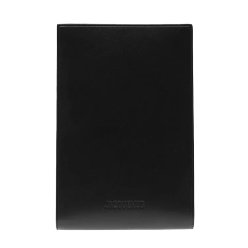 Jacquemus Black Le Gadju Neck Wallet In Leather Black Sac à bandoulière