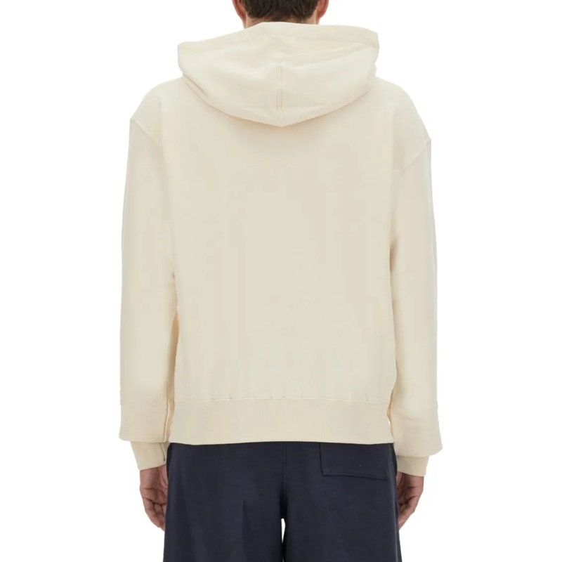 Jil Sander  Casual Hooded Sweatshirt With Subtle Logo Neutrals (Image 3)
