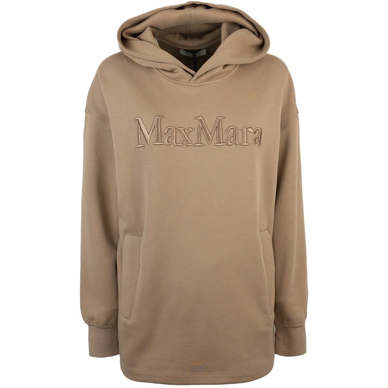 Max Mara  Visiera - Sweatshirt Over In Cotton Jersey Brown
